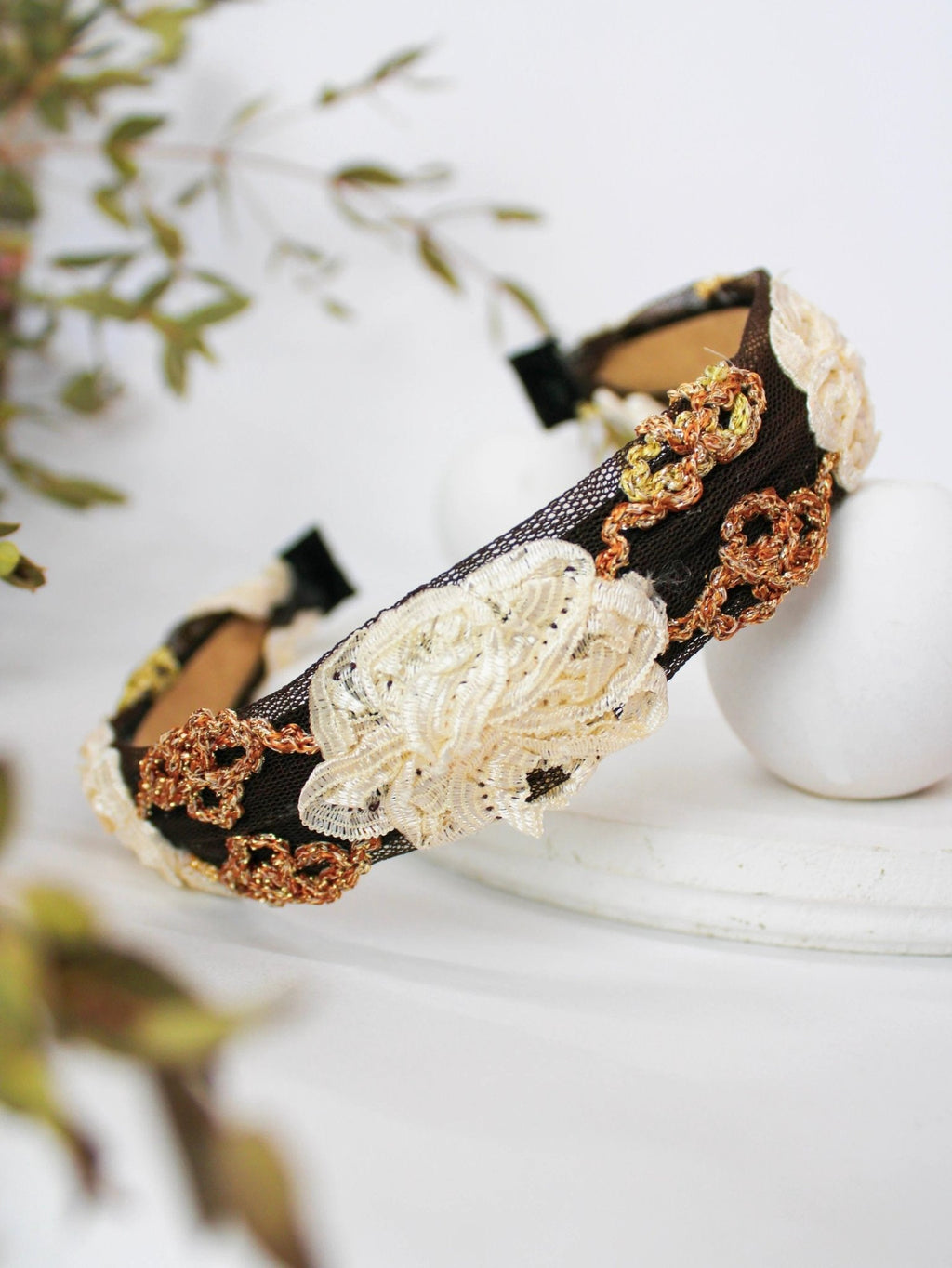 Winter Rose Headband by Ash & Rose