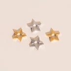 Winter Star Chunky Huggie Hoop Charms by Oh Clementine