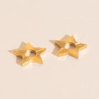 Winter Star Chunky Huggie Hoop Charms by Oh Clementine