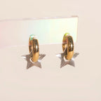 Winter Star Chunky Huggie Hoop Charms by Oh Clementine