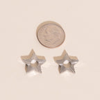 Winter Star Chunky Huggie Hoop Charms by Oh Clementine
