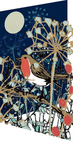 Winter's Tale Robin Lasercut Christmas Seasonal Card by Ash & Rose