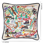 Wisconsin Hand - Embroidered Pillow Pillows La Vie Bien Wisconsin Hand - Embroidered Pillow