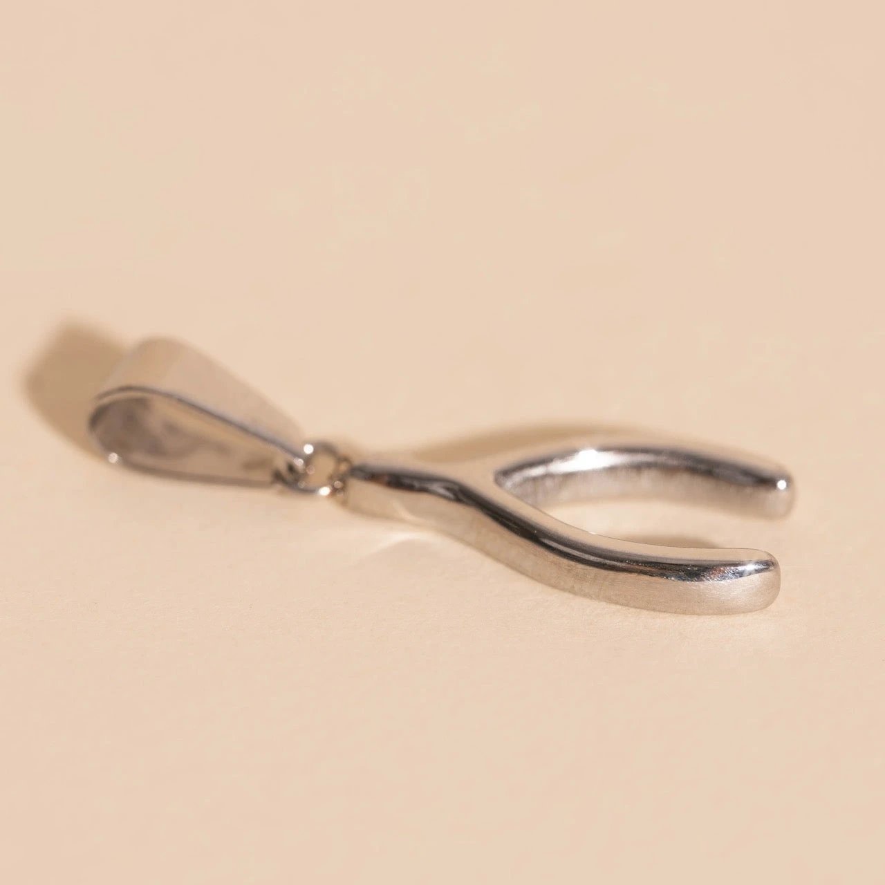 Wishbone Necklace Charm by Oh Clementine