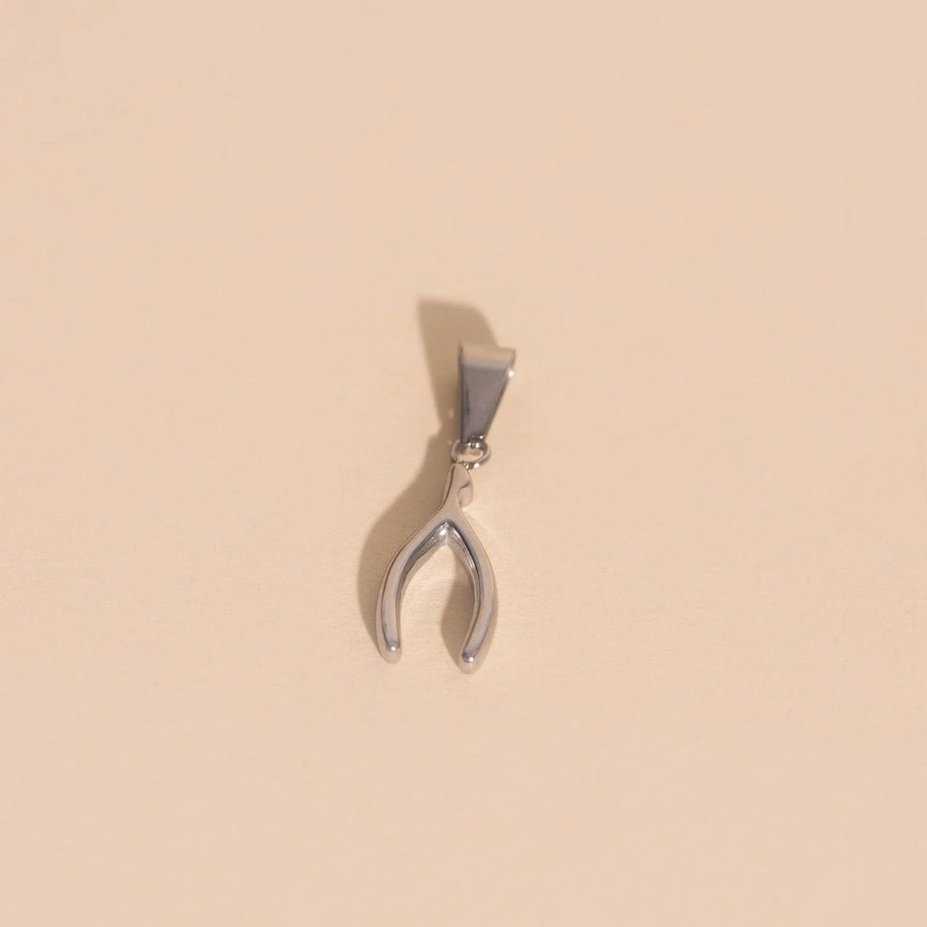 Wishbone Necklace Charm by Oh Clementine