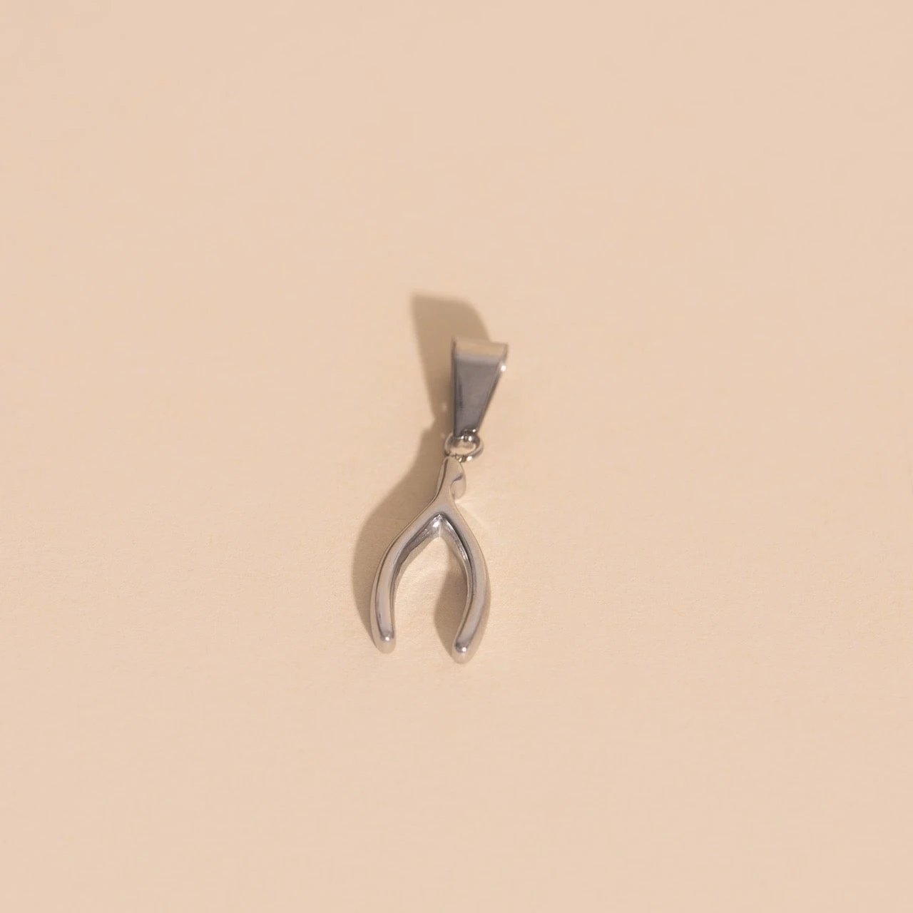 Wishbone Necklace Charm by Oh Clementine