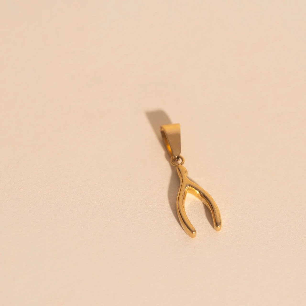 Wishbone Necklace Charm by Oh Clementine