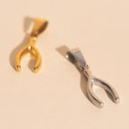Wishbone Necklace Charm by Oh Clementine