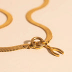 Wishbone Necklace Charm by Oh Clementine