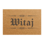 Witaj Polish Welcome Coir door Mat, Rustic Gothic Entryway Welcome Mat for Home & Apartment Home Decor La Vie Bien Witaj Polish Welcome Coir door Mat, Rustic Gothic Entryway Welcome Mat for Home & Apartment