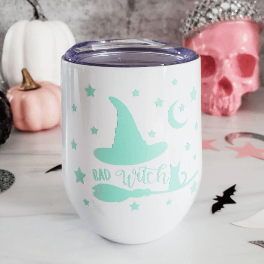 Witches Brew Pastel Halloween Wine Tumbler Drinkware La Vie Bien Witches Brew Pastel Halloween Wine Tumbler
