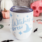 Witches Brew Pastel Halloween Wine Tumbler Drinkware La Vie Bien Witches Brew Pastel Halloween Wine Tumbler