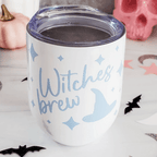 Witches Brew Pastel Halloween Wine Tumbler Drinkware La Vie Bien Witches Brew Pastel Halloween Wine Tumbler