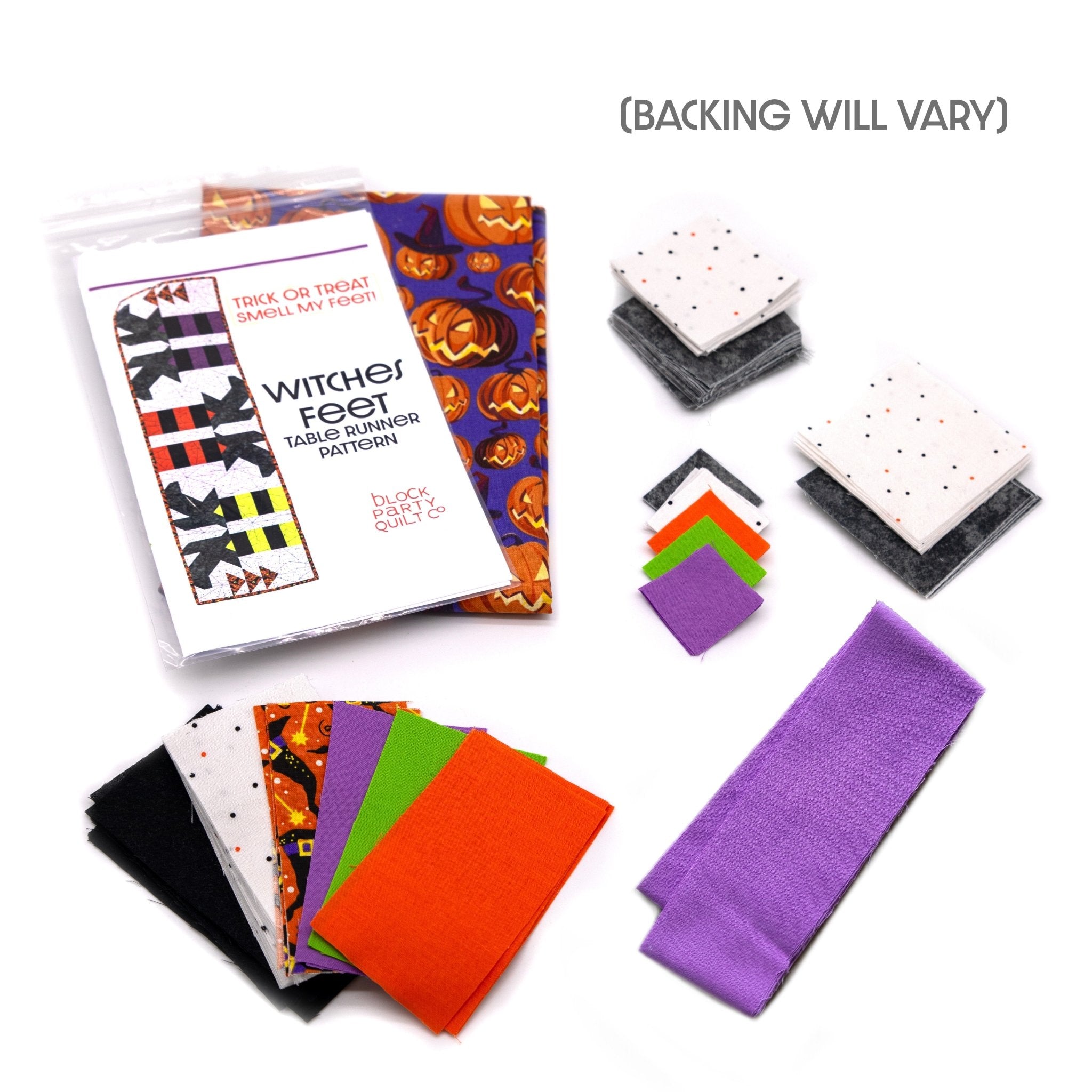 Witches Feet Table Runner Precut Quilt Kit Quilt Kit La Vie Bien Witches Feet Table Runner Precut Quilt Kit