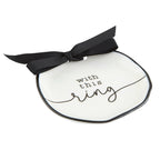 With This Ring Ceramic Ring Bearer Dish | Jewelry Tray Holder | Unique Wedding Ring Dish by The Bullish Store