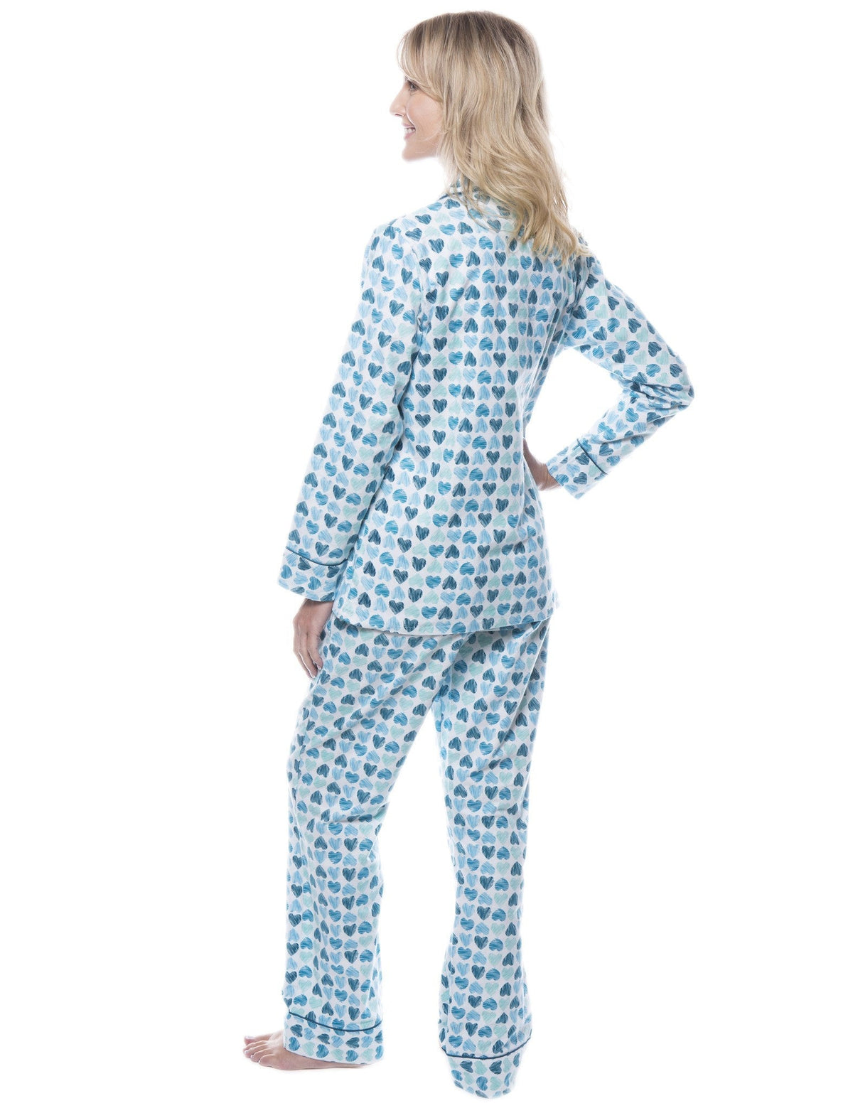 Women's 100% Cotton Flannel Pajama Sleepwear Set pajama-sets La Vie Bien Women's 100% Cotton Flannel Pajama Sleepwear Set