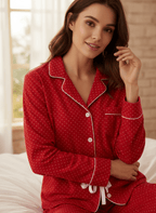 Women's 100% Cotton Flannel Pajama Sleepwear Set pajama-sets La Vie Bien Women's 100% Cotton Flannel Pajama Sleepwear Set