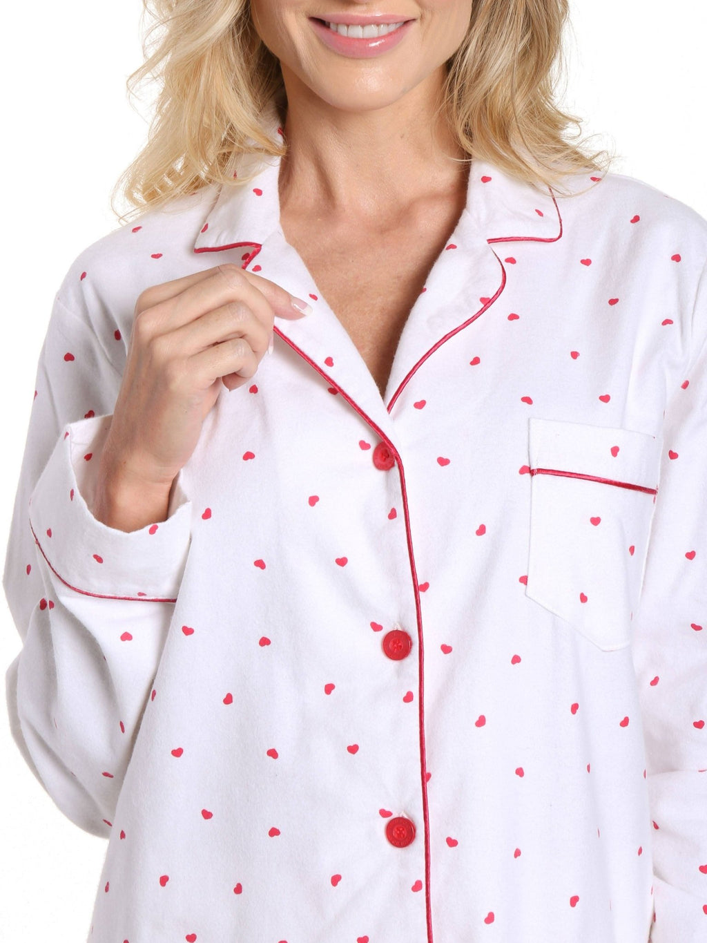 Women's 100% Cotton Flannel Pajama Sleepwear Set pajama-sets La Vie Bien Women's 100% Cotton Flannel Pajama Sleepwear Set