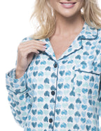 Women's 100% Cotton Flannel Pajama Sleepwear Set pajama-sets La Vie Bien Women's 100% Cotton Flannel Pajama Sleepwear Set