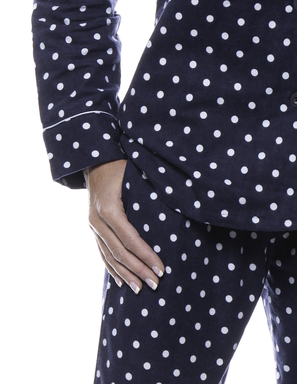 Women's 100% Cotton Flannel Pajama Sleepwear Set pajama-sets La Vie Bien Women's 100% Cotton Flannel Pajama Sleepwear Set