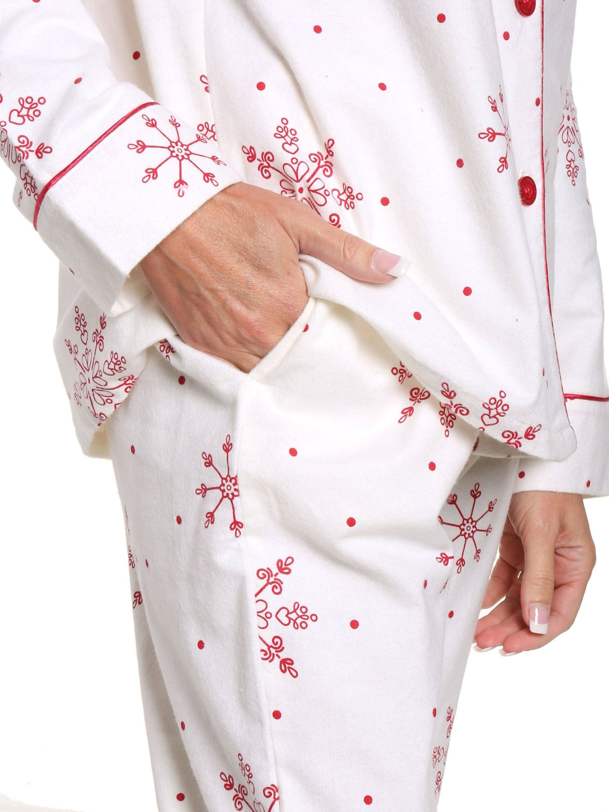 Women's 100% Cotton Flannel Pajama Sleepwear Set pajama-sets La Vie Bien Women's 100% Cotton Flannel Pajama Sleepwear Set