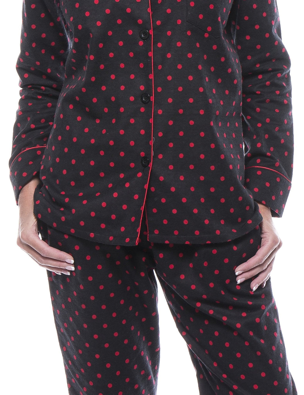 Women's 100% Cotton Flannel Pajama Sleepwear Set pajama-sets La Vie Bien Women's 100% Cotton Flannel Pajama Sleepwear Set