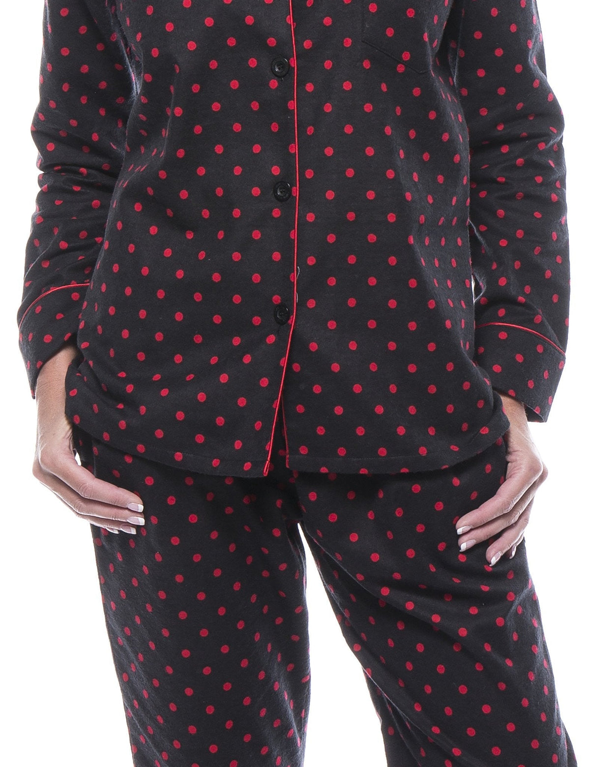 Women's 100% Cotton Flannel Pajama Sleepwear Set pajama-sets La Vie Bien Women's 100% Cotton Flannel Pajama Sleepwear Set