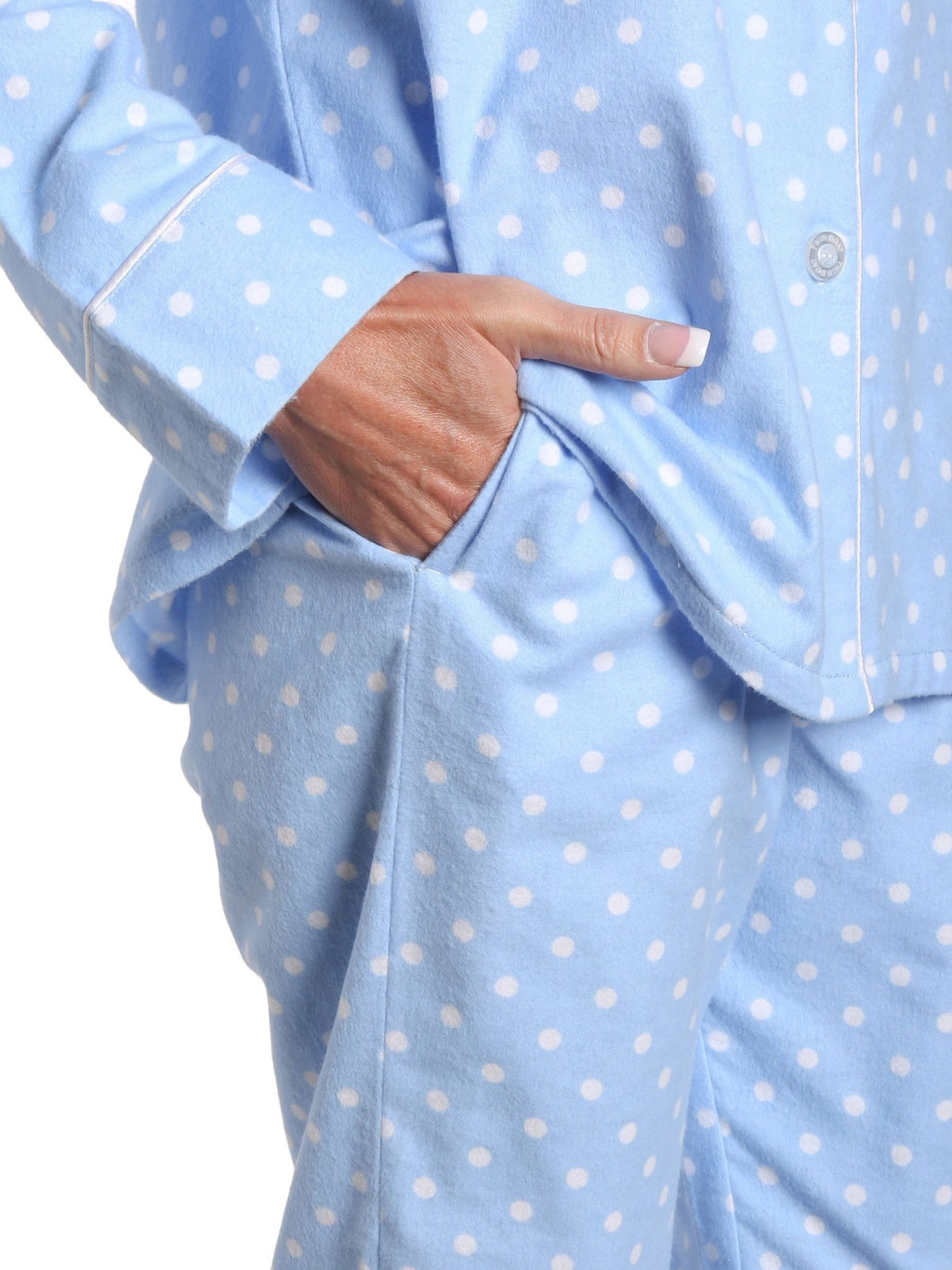Women's 100% Cotton Flannel Pajama Sleepwear Set pajama-sets La Vie Bien Women's 100% Cotton Flannel Pajama Sleepwear Set