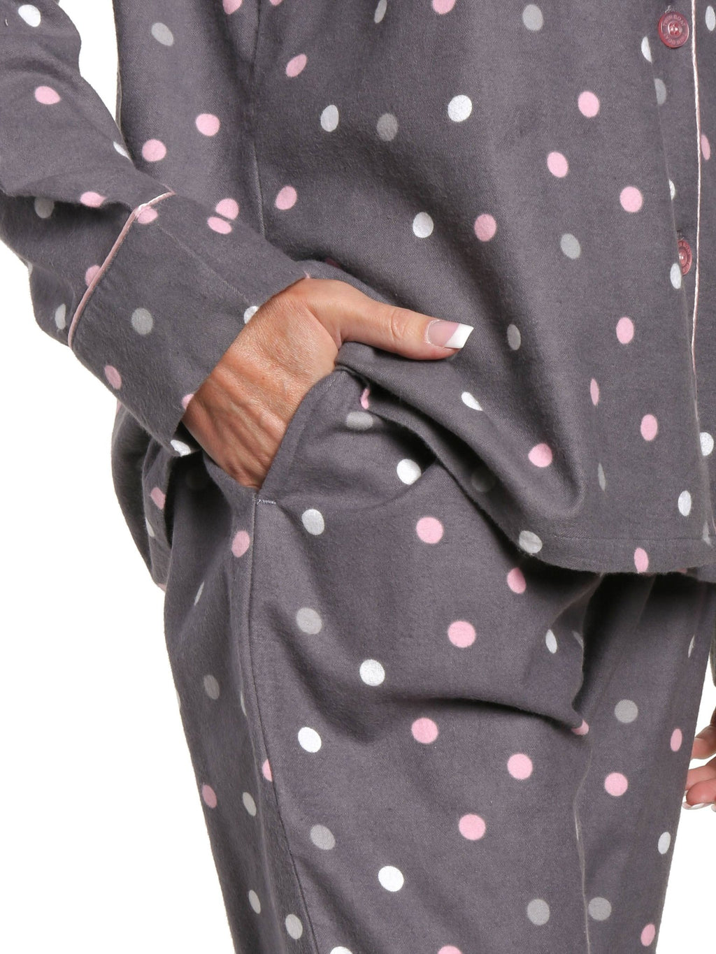 Women's 100% Cotton Flannel Pajama Sleepwear Set pajama-sets La Vie Bien Women's 100% Cotton Flannel Pajama Sleepwear Set