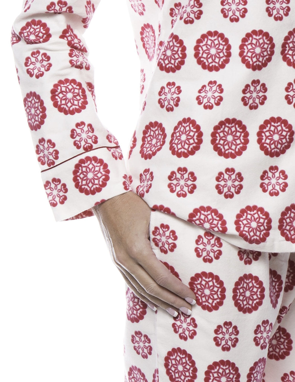 Women's 100% Cotton Flannel Pajama Sleepwear Set pajama-sets La Vie Bien Women's 100% Cotton Flannel Pajama Sleepwear Set