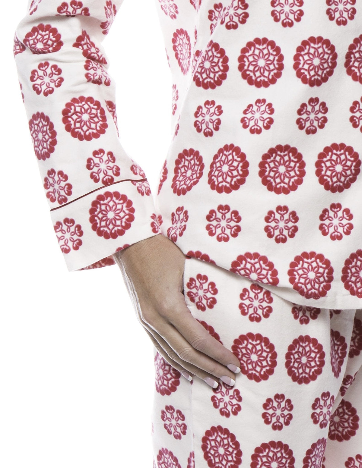 Women's 100% Cotton Flannel Pajama Sleepwear Set pajama-sets La Vie Bien Women's 100% Cotton Flannel Pajama Sleepwear Set