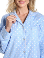 Women's 100% Cotton Flannel Pajama Sleepwear Set pajama-sets La Vie Bien Women's 100% Cotton Flannel Pajama Sleepwear Set