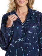 Women's 100% Cotton Flannel Pajama Sleepwear Set pajama-sets La Vie Bien Women's 100% Cotton Flannel Pajama Sleepwear Set