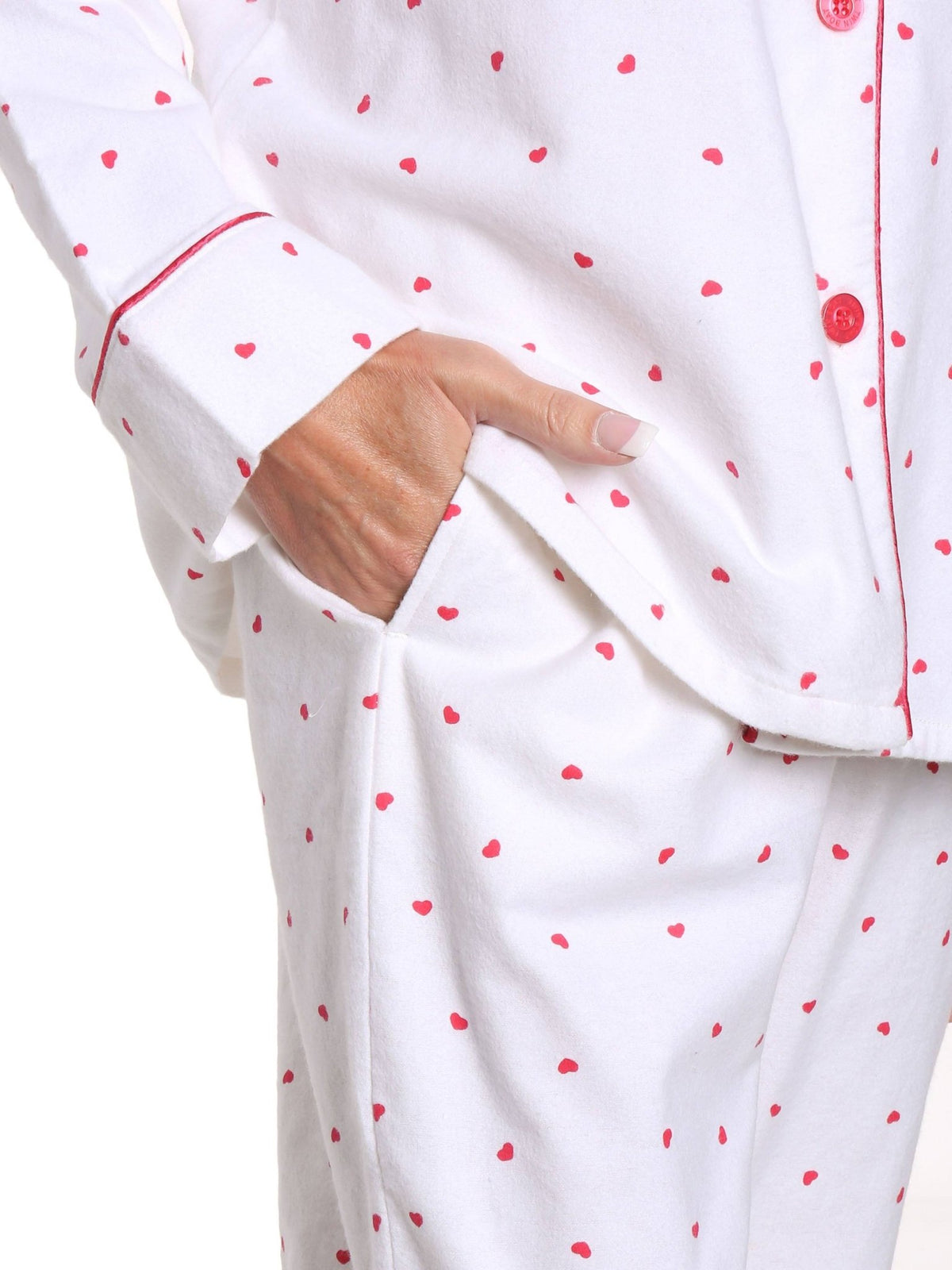 Women's 100% Cotton Flannel Pajama Sleepwear Set pajama-sets La Vie Bien Women's 100% Cotton Flannel Pajama Sleepwear Set