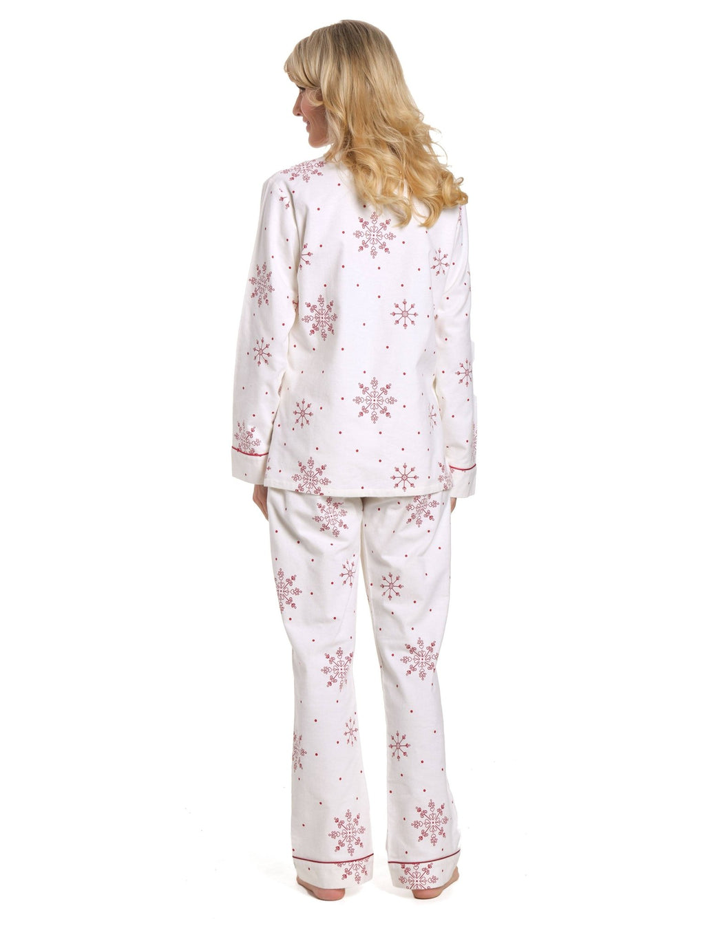 Women's 100% Cotton Flannel Pajama Sleepwear Set pajama-sets La Vie Bien Women's 100% Cotton Flannel Pajama Sleepwear Set
