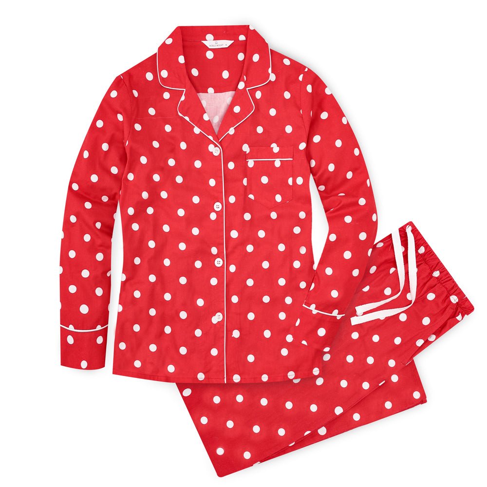 Womens 100% Cotton Pajama Set with Pockets pajama-sets La Vie Bien Womens 100% Cotton Pajama Set with Pockets