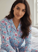 Womens 100% Cotton Pajama Set with Pockets pajama-sets La Vie Bien Womens 100% Cotton Pajama Set with Pockets