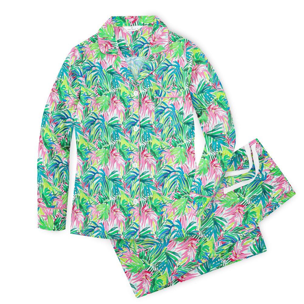 Womens 100% Cotton Pajama Set with Pockets pajama-sets La Vie Bien Womens 100% Cotton Pajama Set with Pockets