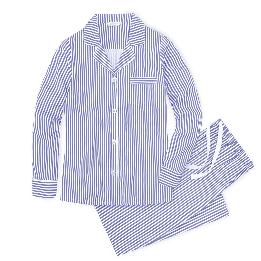 Womens 100% Cotton Pajama Set with Pockets pajama-sets La Vie Bien Womens 100% Cotton Pajama Set with Pockets