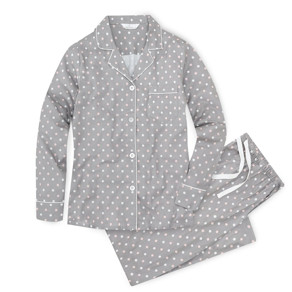 Womens 100% Cotton Pajama Set with Pockets pajama-sets La Vie Bien Womens 100% Cotton Pajama Set with Pockets