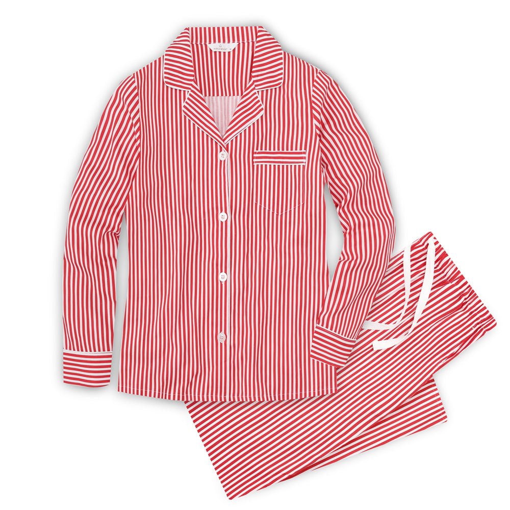 Womens 100% Cotton Pajama Set with Pockets pajama-sets La Vie Bien Womens 100% Cotton Pajama Set with Pockets