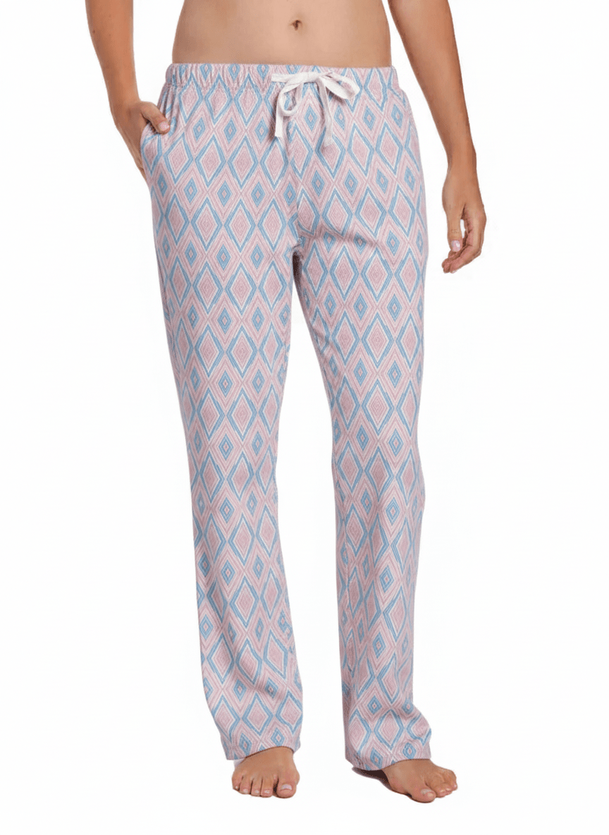 Womens 100% Cotton Poplin Lounge Pant pajama-bottoms La Vie Bien Womens 100% Cotton Poplin Lounge Pant