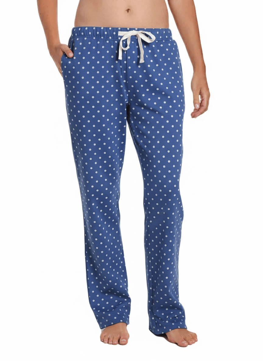 Womens 100% Cotton Poplin Lounge Pant pajama-bottoms La Vie Bien Womens 100% Cotton Poplin Lounge Pant