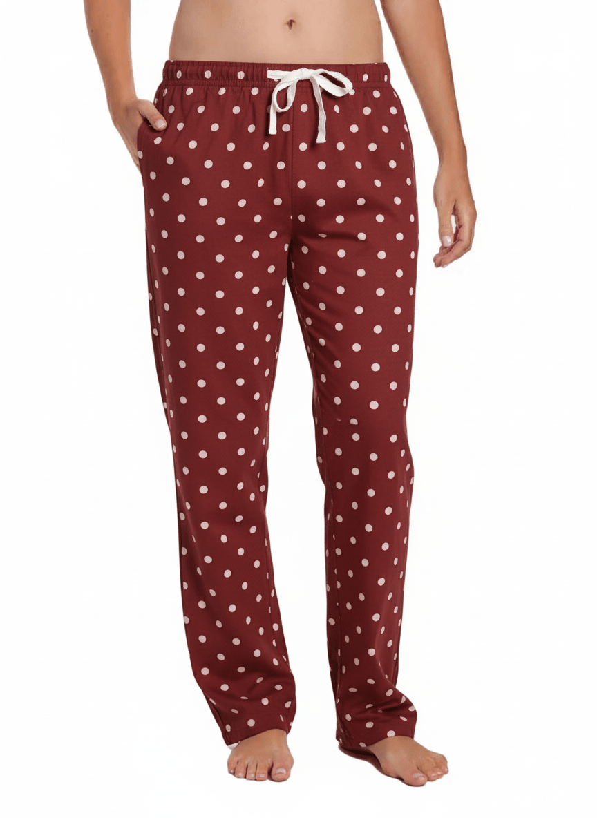 Womens 100% Cotton Poplin Lounge Pant pajama-bottoms La Vie Bien Womens 100% Cotton Poplin Lounge Pant
