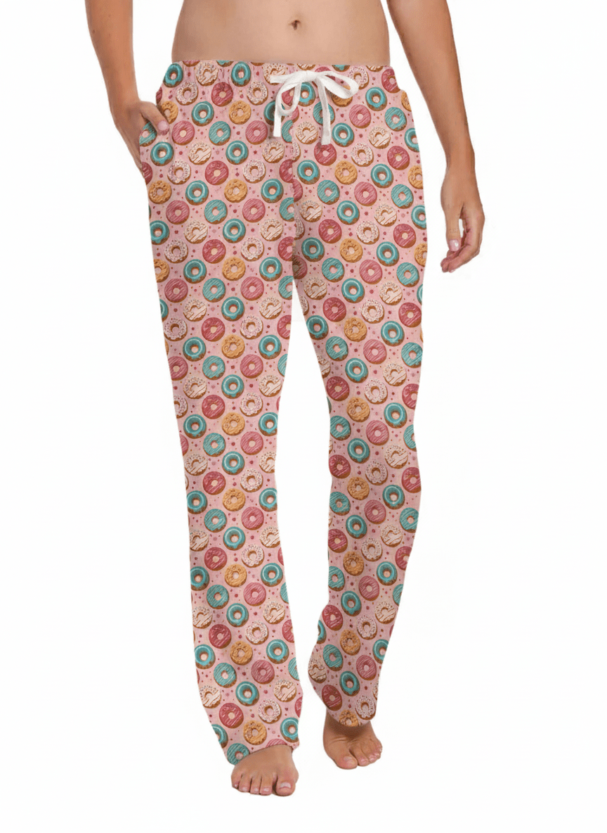 Womens 100% Cotton Poplin Lounge Pant pajama-bottoms La Vie Bien Womens 100% Cotton Poplin Lounge Pant