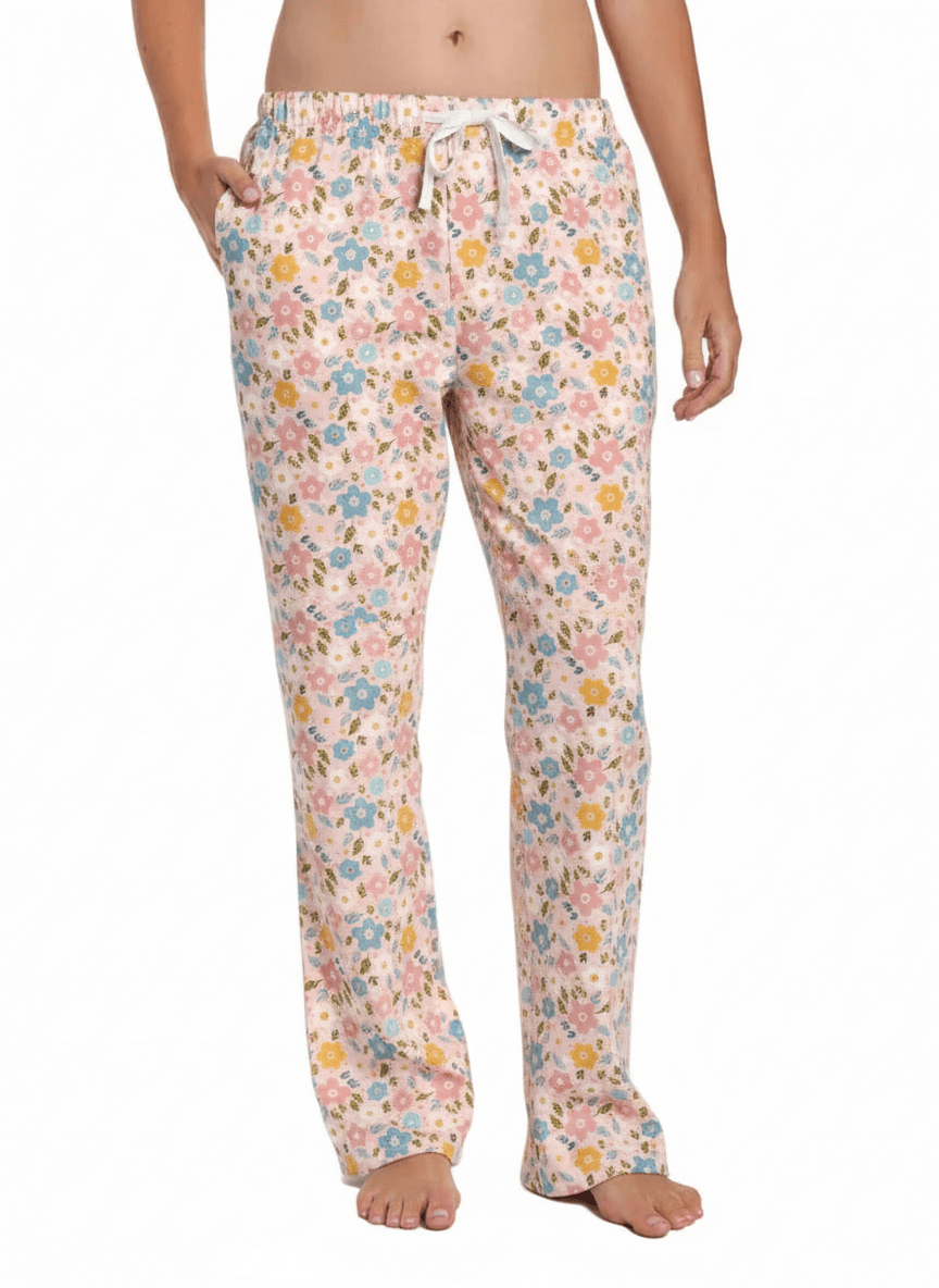 Womens 100% Cotton Poplin Lounge Pant pajama-bottoms La Vie Bien Womens 100% Cotton Poplin Lounge Pant