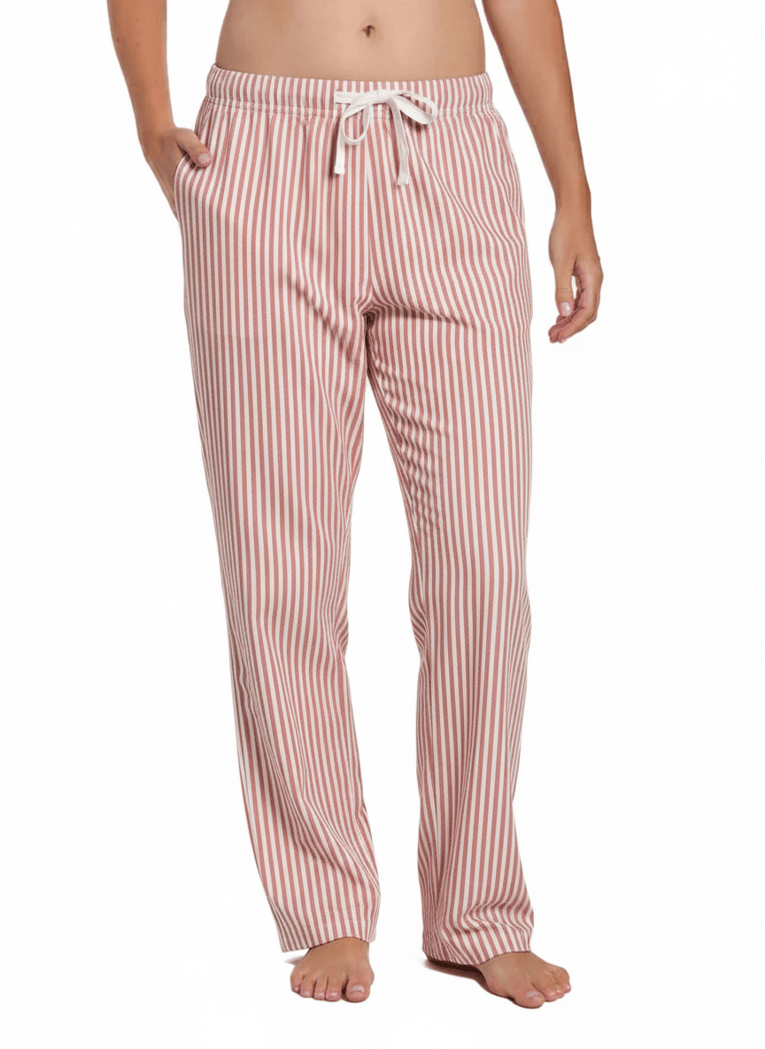 Womens 100% Cotton Poplin Lounge Pant pajama-bottoms La Vie Bien Womens 100% Cotton Poplin Lounge Pant