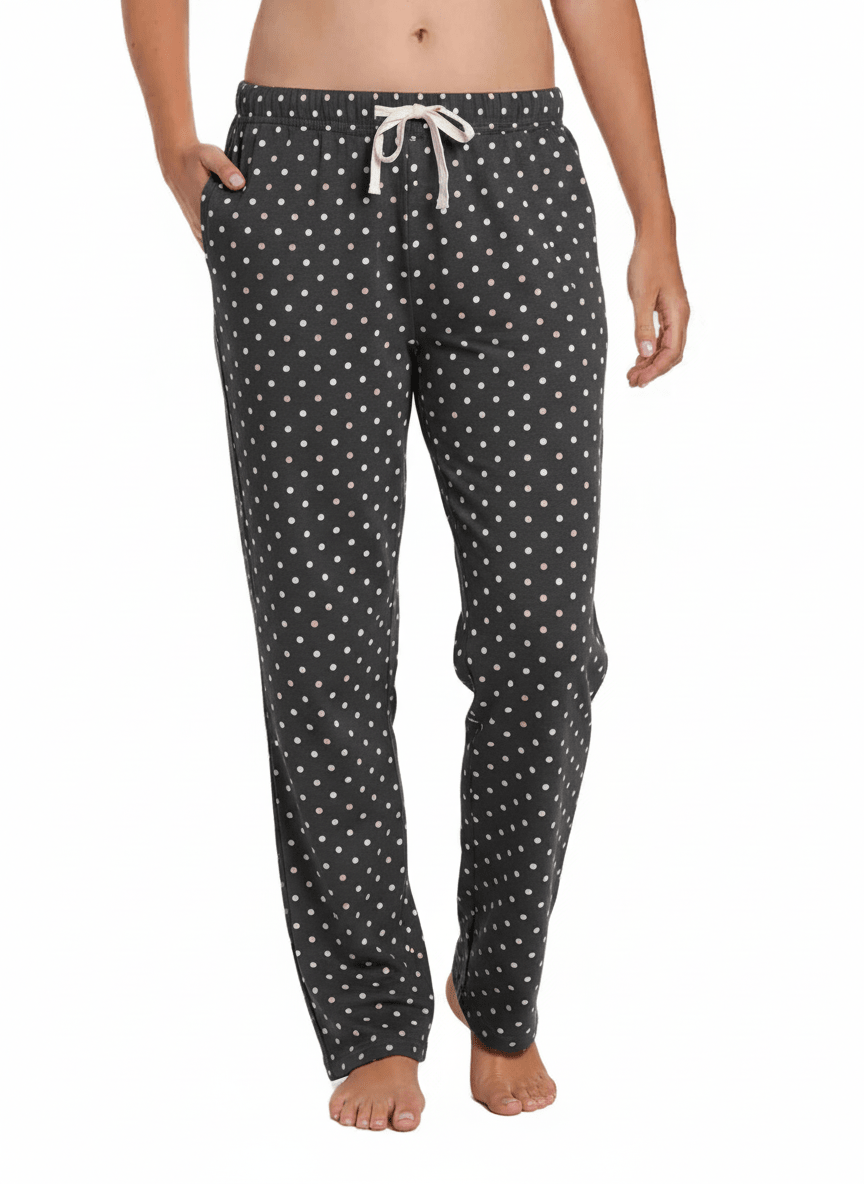 Womens 100% Cotton Poplin Lounge Pant pajama-bottoms La Vie Bien Womens 100% Cotton Poplin Lounge Pant