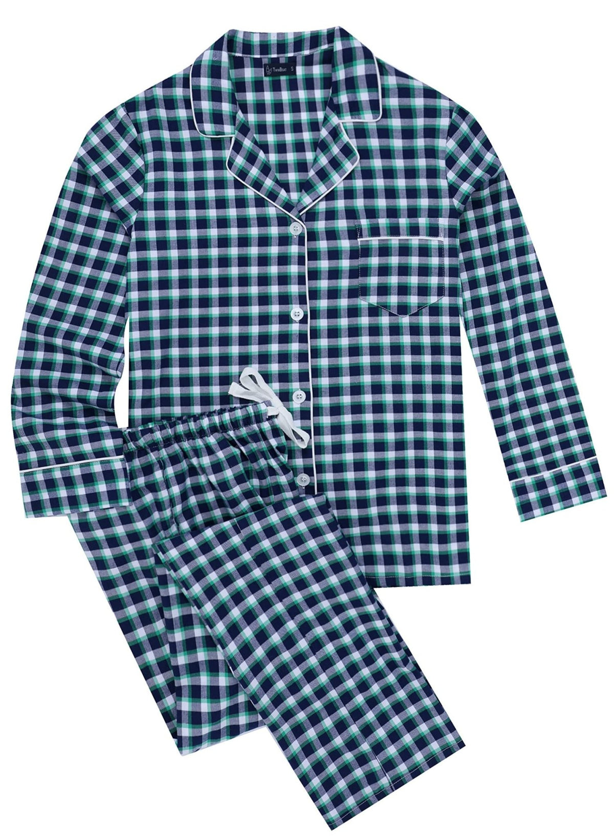 Womens 100% Cotton Poplin Pajama Set pajama-sets La Vie Bien Womens 100% Cotton Poplin Pajama Set