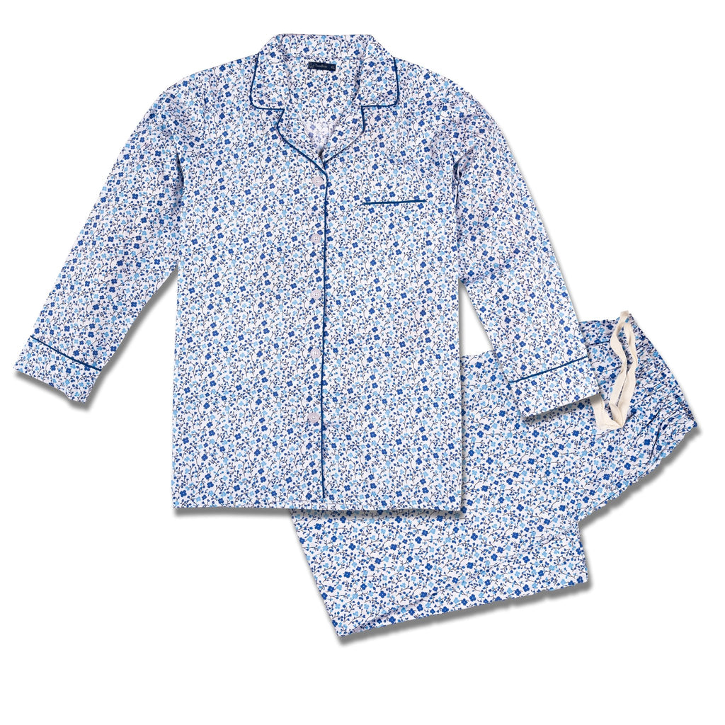 Womens 100% Cotton Poplin Pajama Set pajama-sets La Vie Bien Womens 100% Cotton Poplin Pajama Set
